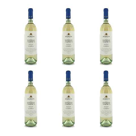 Zonin Vino Bianco Soave Classico DOC, 6 x 750 Ml